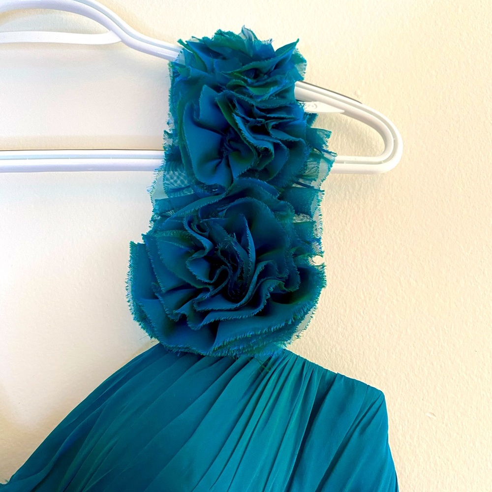Teri Jon Teal Ball Gown